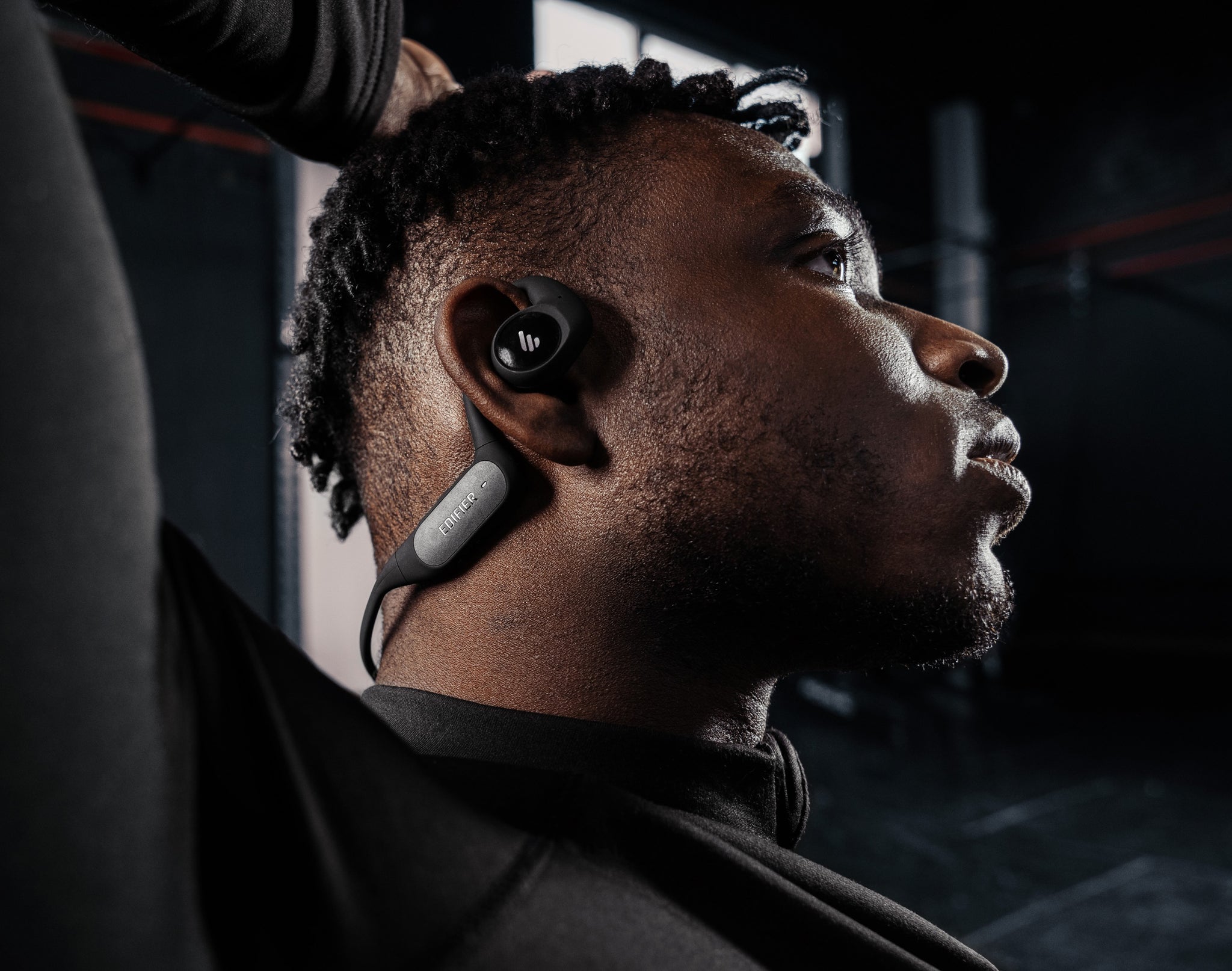 Edifier Comfo Run Open-Ear Wireless Bluetooth Sports Headphones - Black