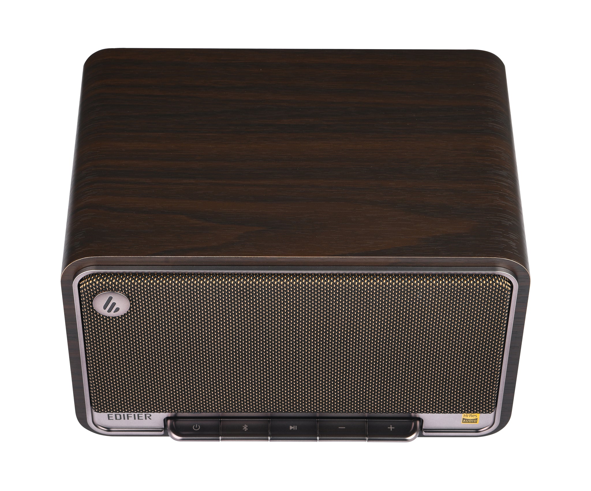 Edifier D32 Tabletop Bluetooth Hi-Res Speaker With Built In Battery - Black Walnut