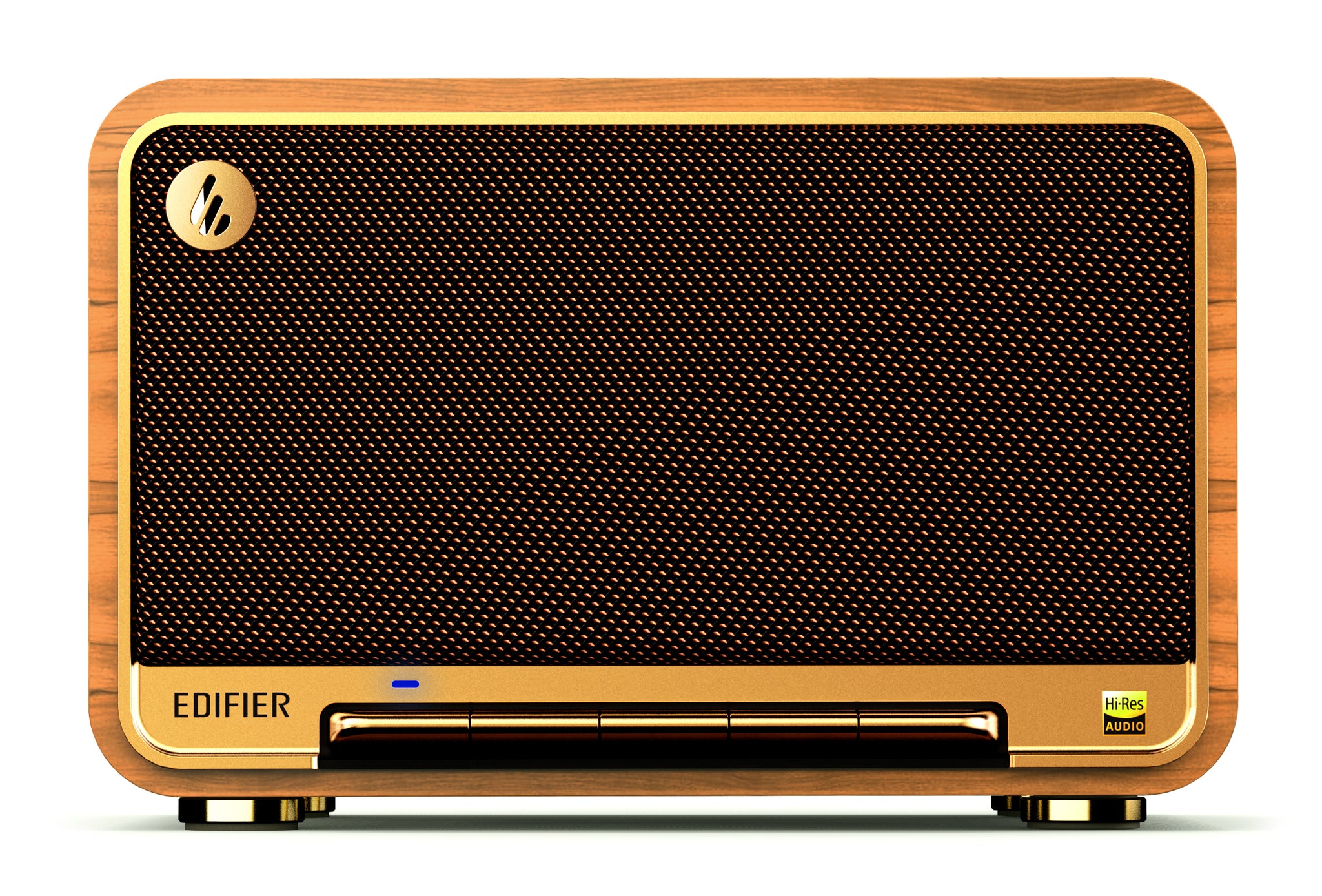 Edifier D32 Tabletop Bluetooth Hi-Res Speaker With Built In Battery - Brown