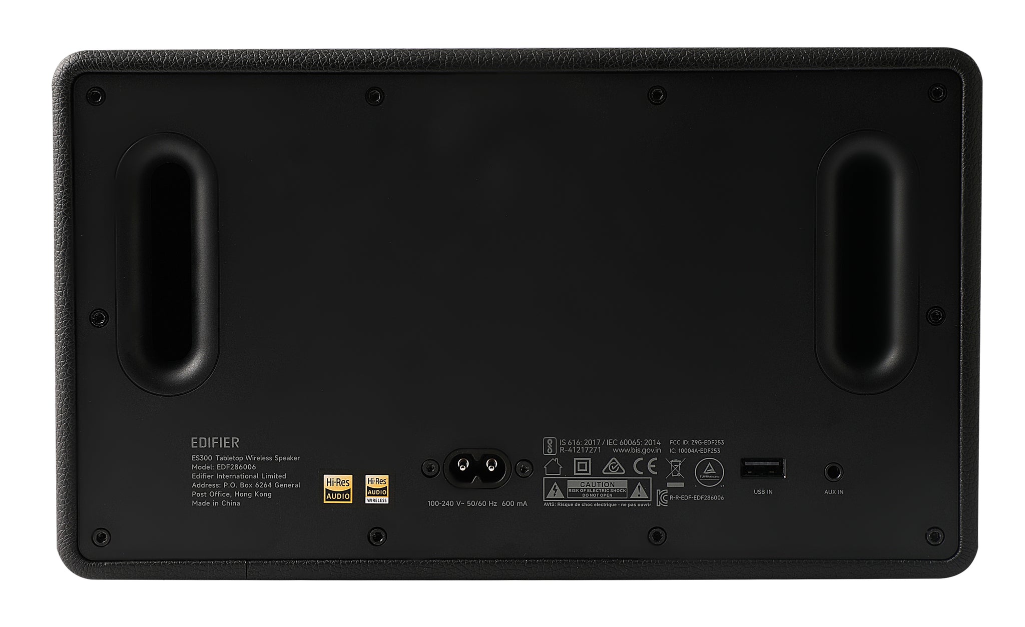 Edifier ES300 Tabletop Bluetooth Hi-Res Airplay 2 Speaker With Built In Battery - Black Walnut
