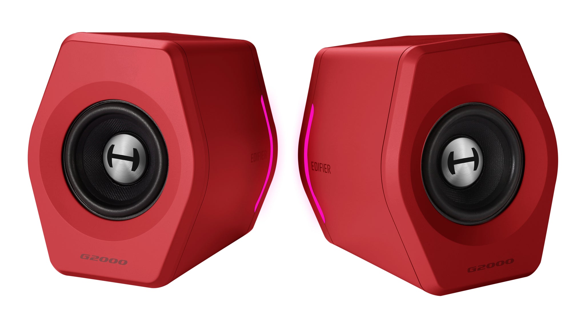 Edifier G2000 Bluetooth 2.0 Gaming Speakers With RGB Lighting - Red