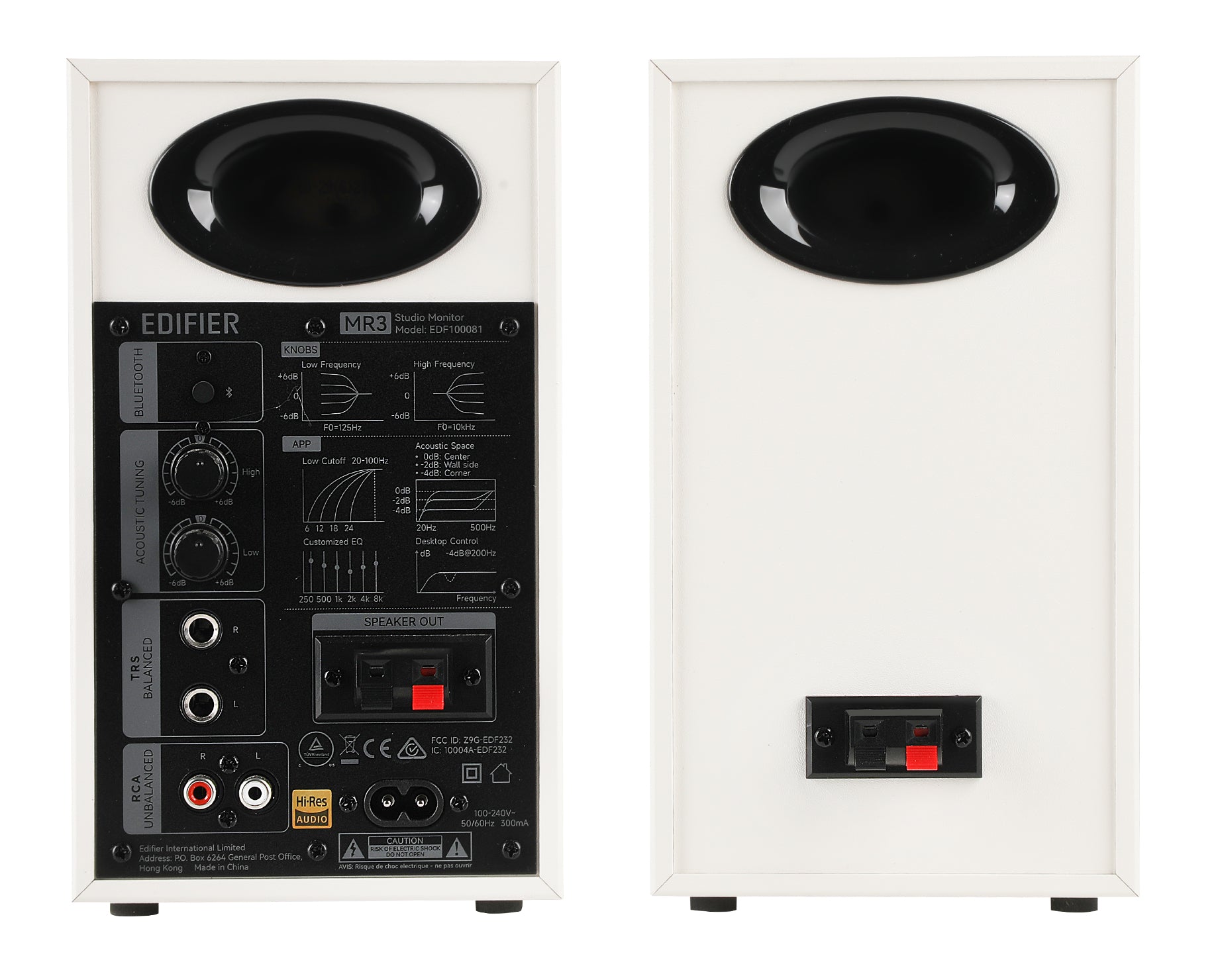 Edifier MR3 2.0 Monitor Bluetooth Speaker System - White