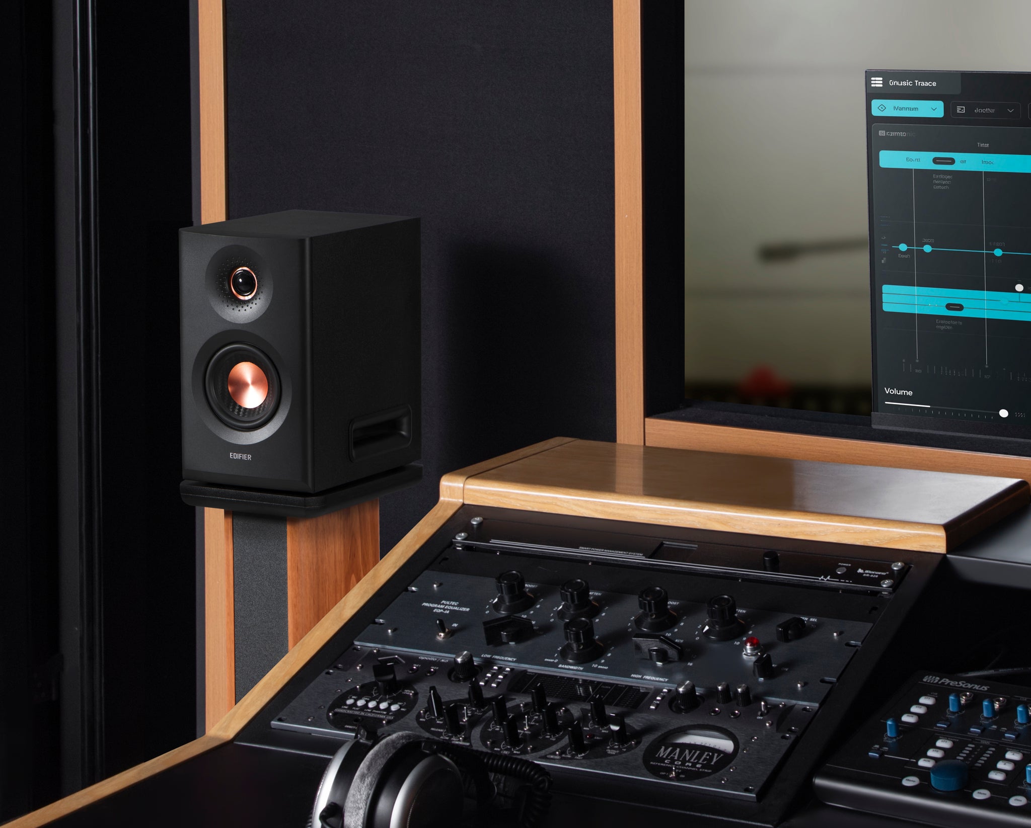 Edifier MR5 Tri-amped Powered Studio Monitor Speakers - Black