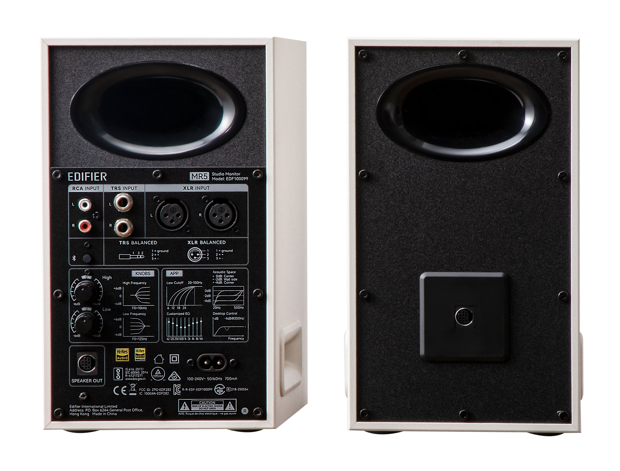 Edifier MR5 Tri-amped Powered Studio Monitor Speakers - White