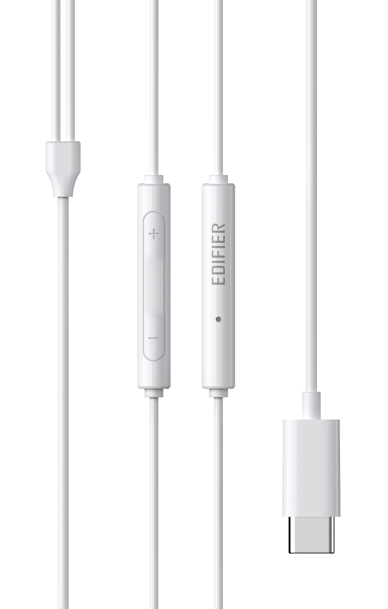 Edifier P180 USB-C Semi-In-Ear Hi-Res Earphones With Microphone - White