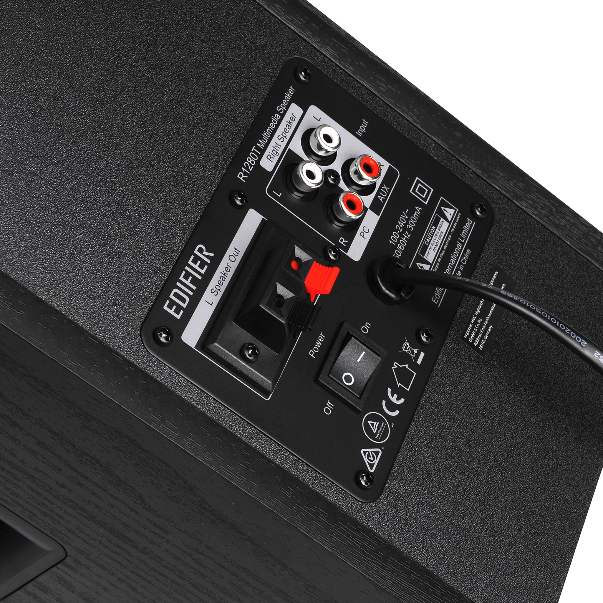 Edifier R1280T Active 2.0 Bookshelf Speaker Set - Black