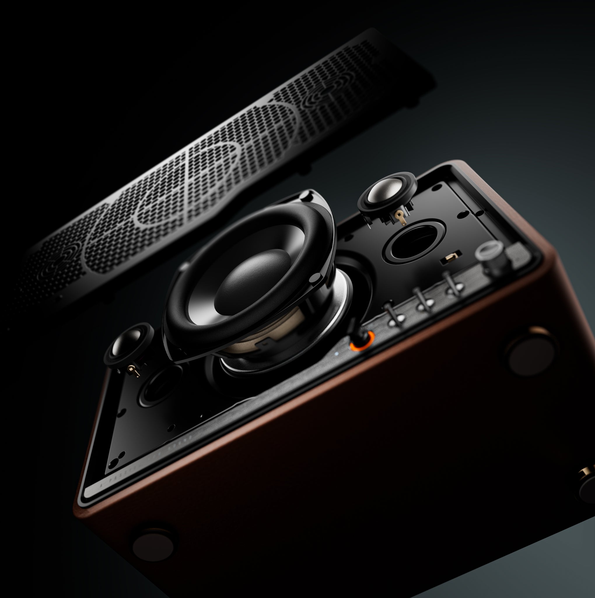 Edifier S300 Tabletop Bluetooth Hi-Res Airplay 2 Speaker - Black Walnut