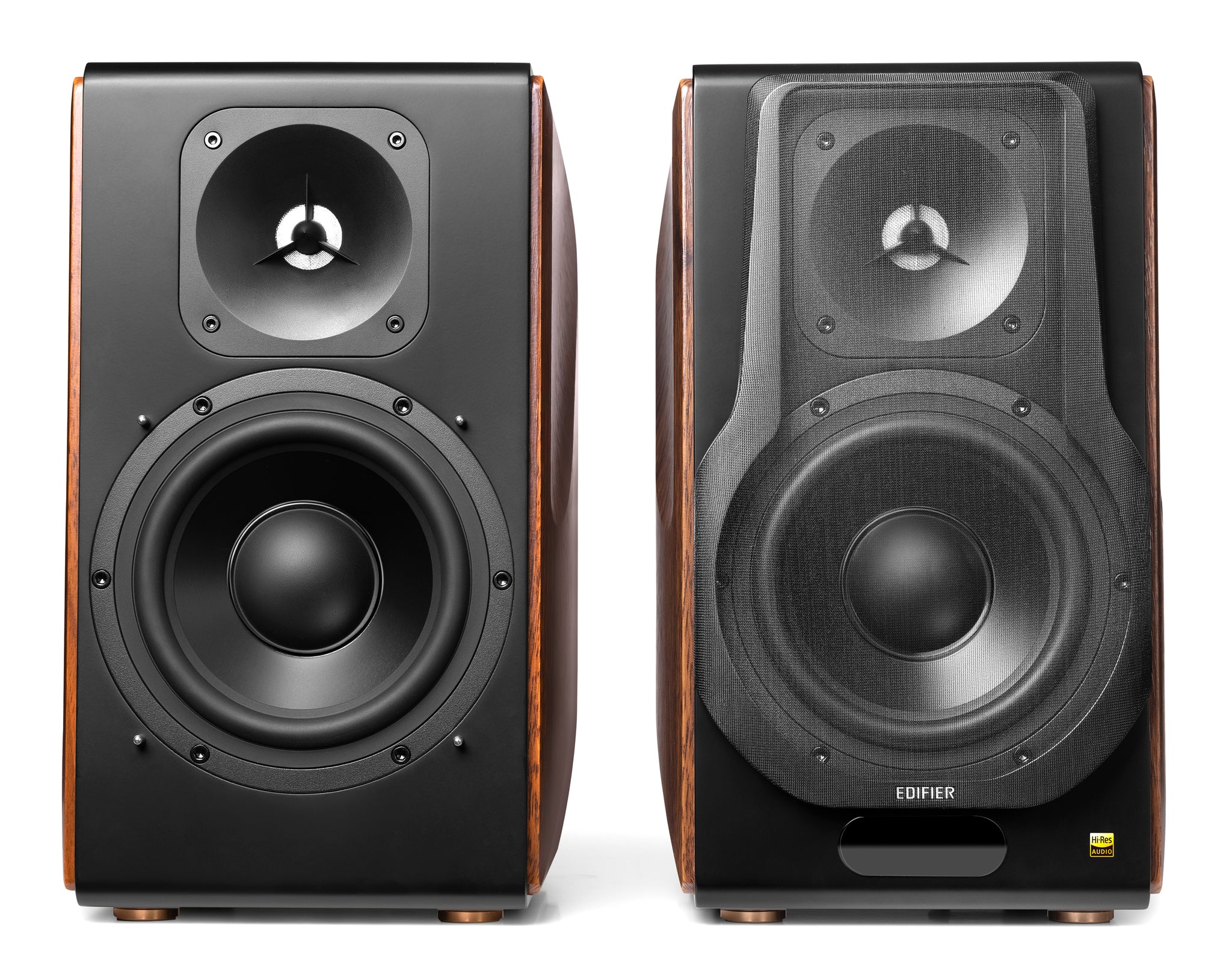 Edifier S3000MKII 2.0 Hi-Res Wireless Bluetooth Bookshelf Speaker Set - Brown