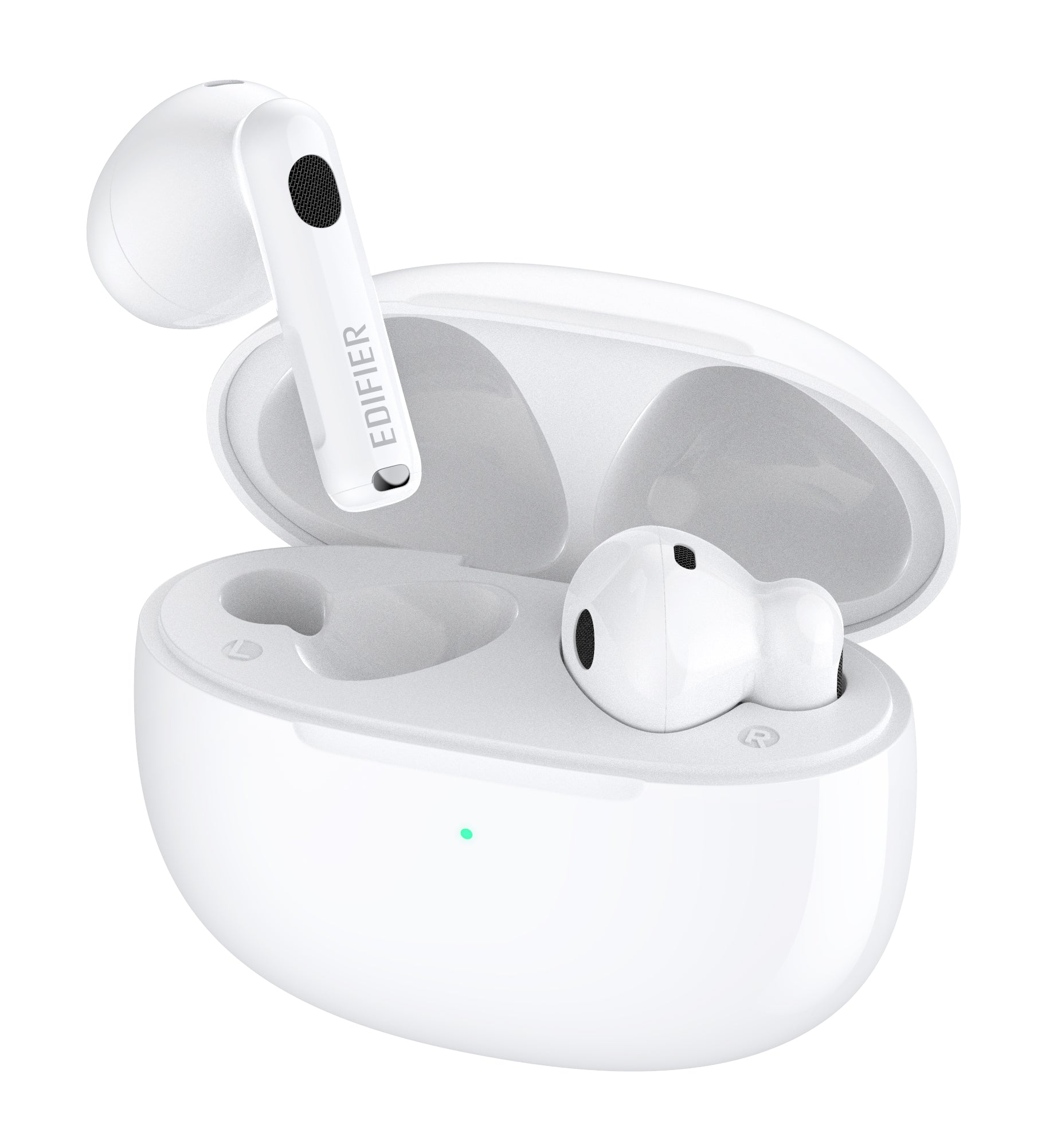Edifier W220T True Wireless Semi-In-Ear Bluetooth Earbuds With Snapdragon Sound & Mic - White