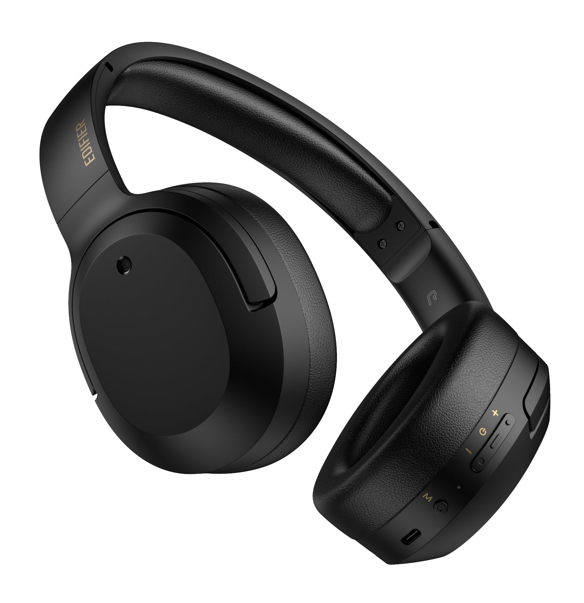 Edifier W820NB Plus Wireless Bluetooth Noise Cancelling Hi-Res Headphones - Black