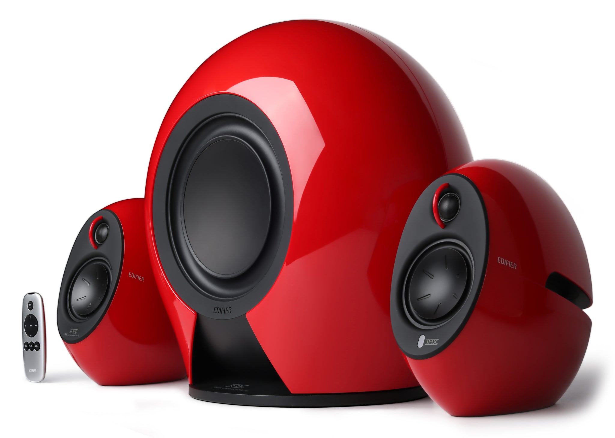 Edifier E235 THX Certified 2.1 Bluetooth Speaker System - Gloss Red