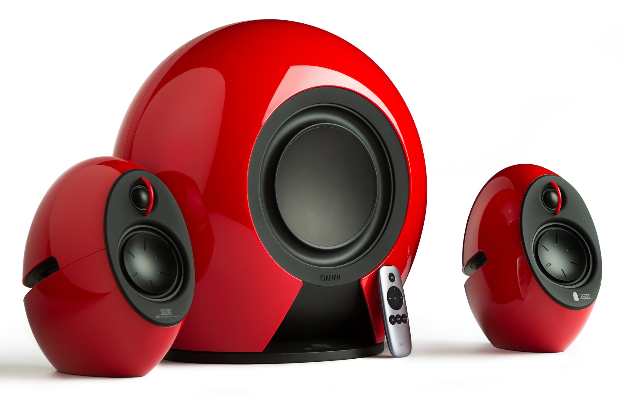 Edifier E235 THX Certified 2.1 Bluetooth Speaker System - Gloss Red