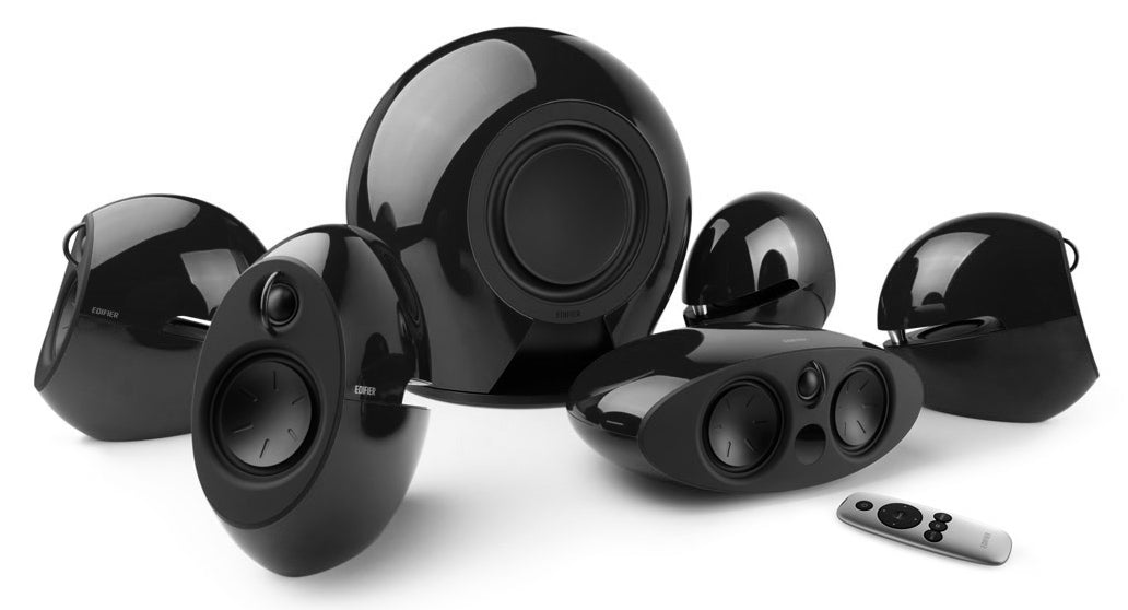 Edifier E255 5.1 Home Theatre Speaker System - Gloss Black