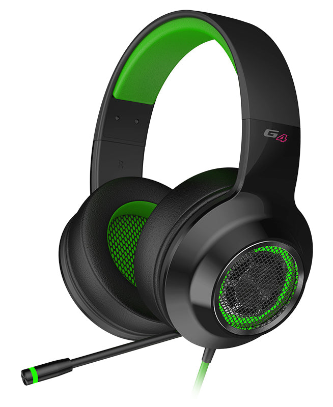 Edifier G4 Professional 7.1 Virtual Surround Sound USB Gaming Headset With Microphone - Black / Green
