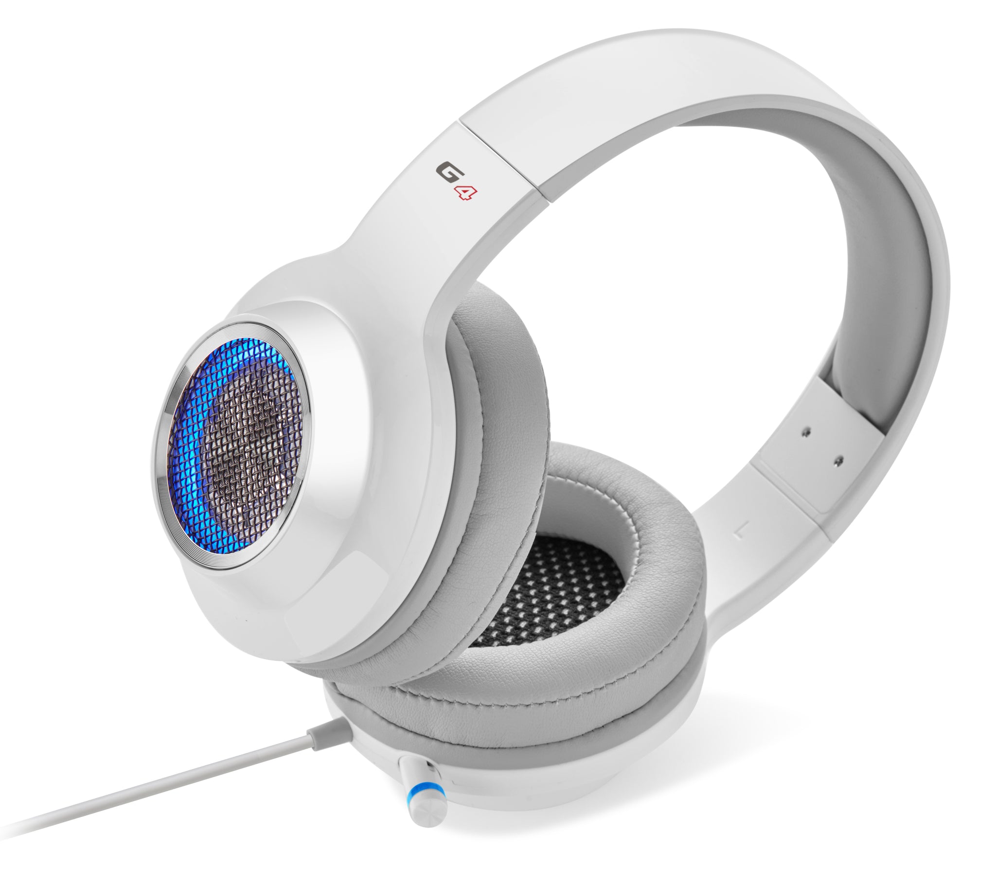 Edifier G4 Professional 7.1 Surround Sound USB Gaming Headset With Microphone - White / Blue