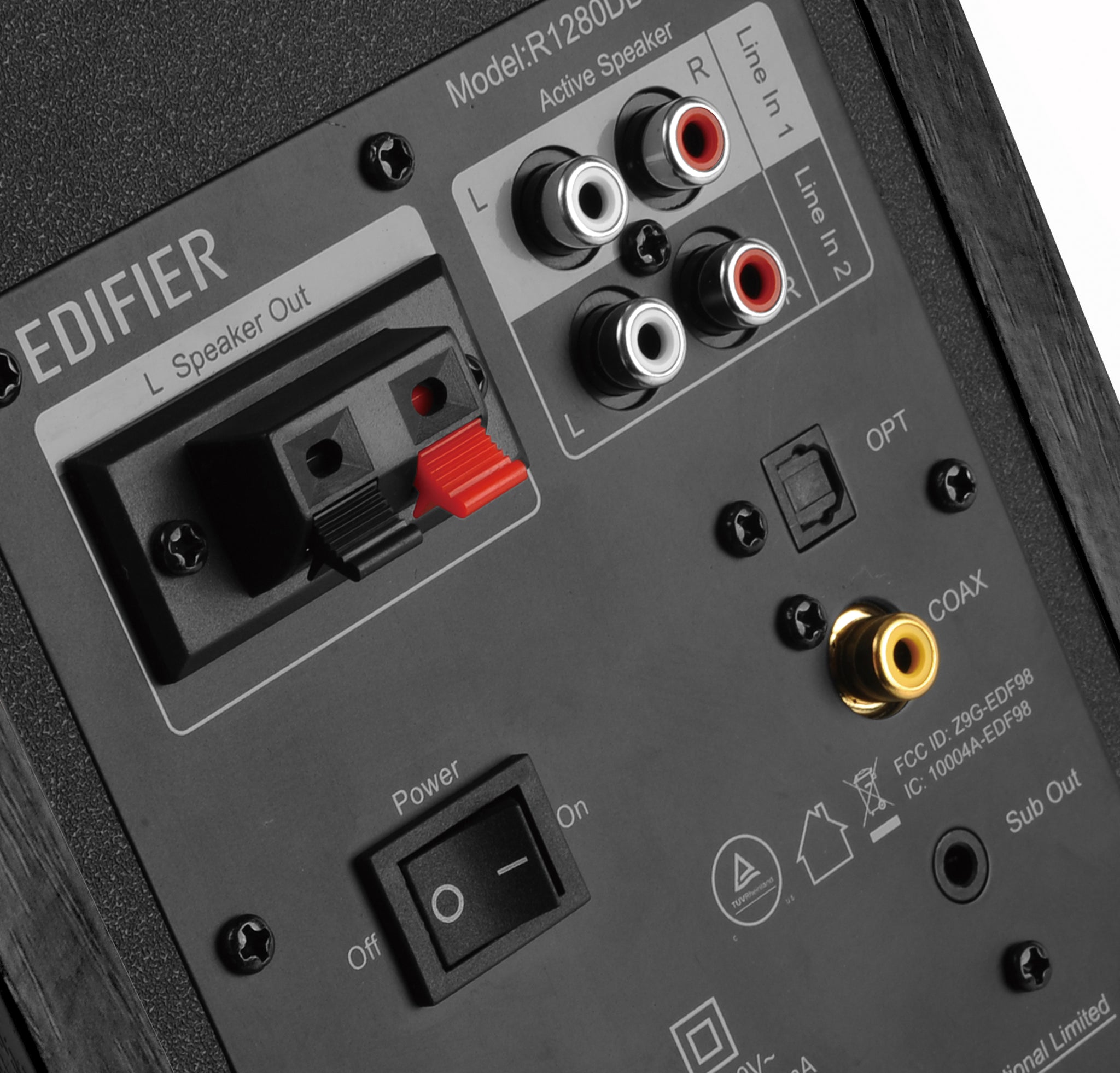 Edifier R1280DBS Active 2.0 Bluetooth Bookshelf Speaker Set - Black