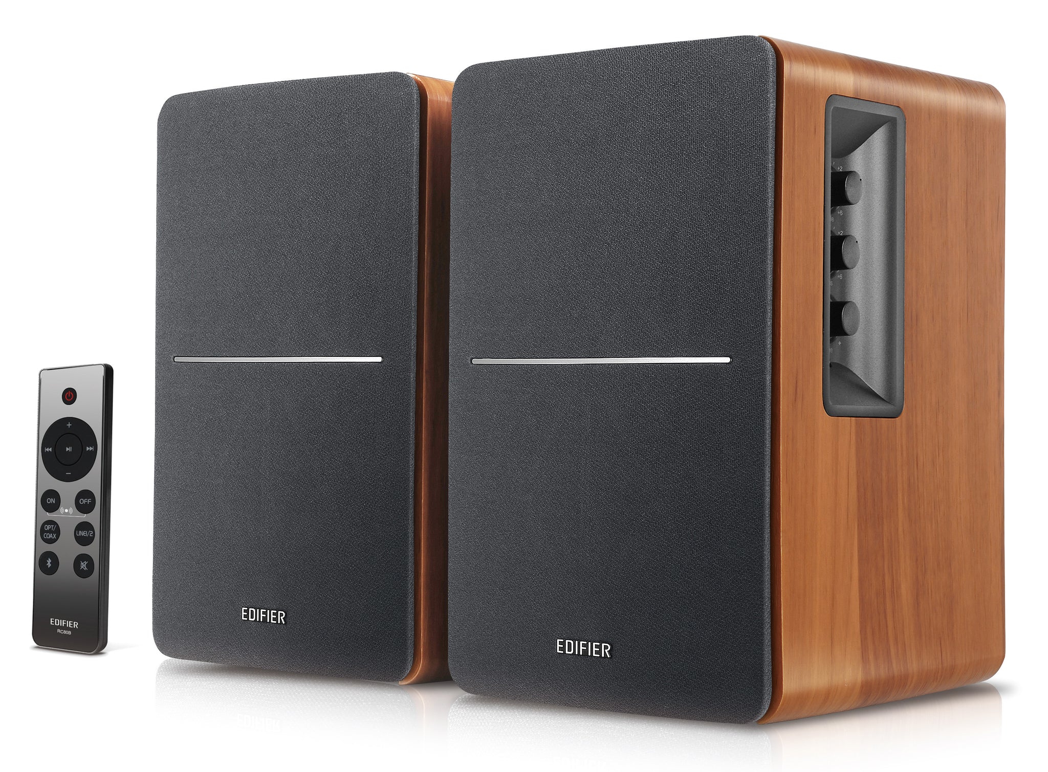 Edifier R1280DBS Active 2.0 Bluetooth Bookshelf Speaker Set - Brown