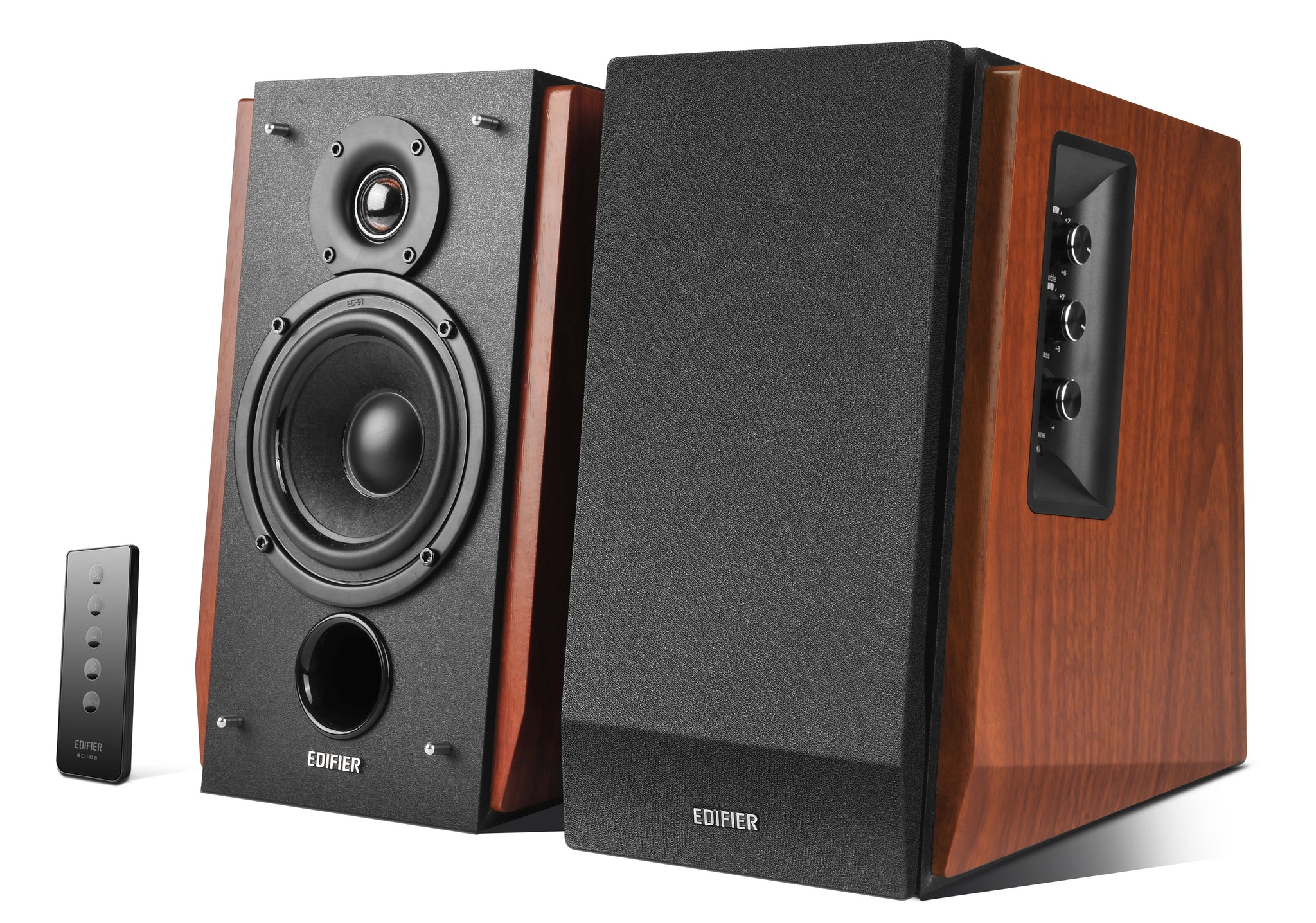 Edifier R1700BT Active 2.0 Bluetooth Bookshelf Speaker Set - Brown