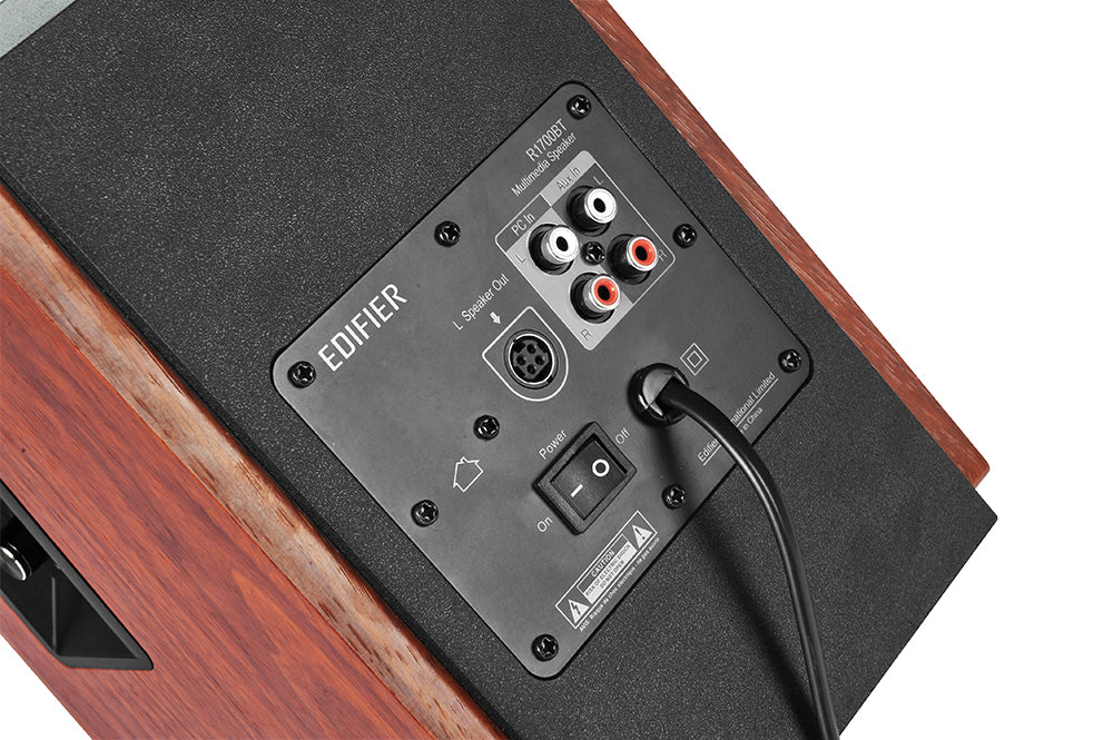 Edifier R1700BT Active 2.0 Bluetooth Bookshelf Speaker Set - Brown