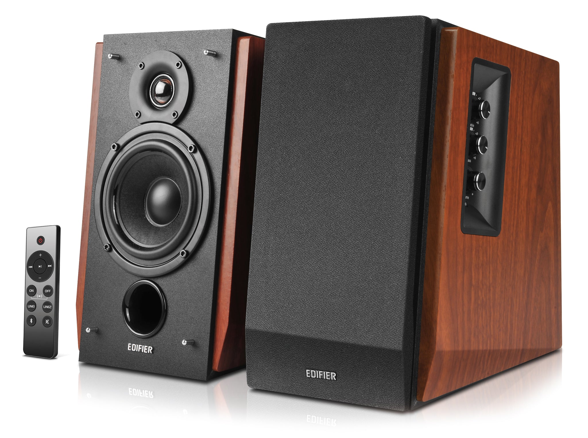 Edifier R1700BTS Active 2.0 Bluetooth Bookshelf Speaker Set - Brown