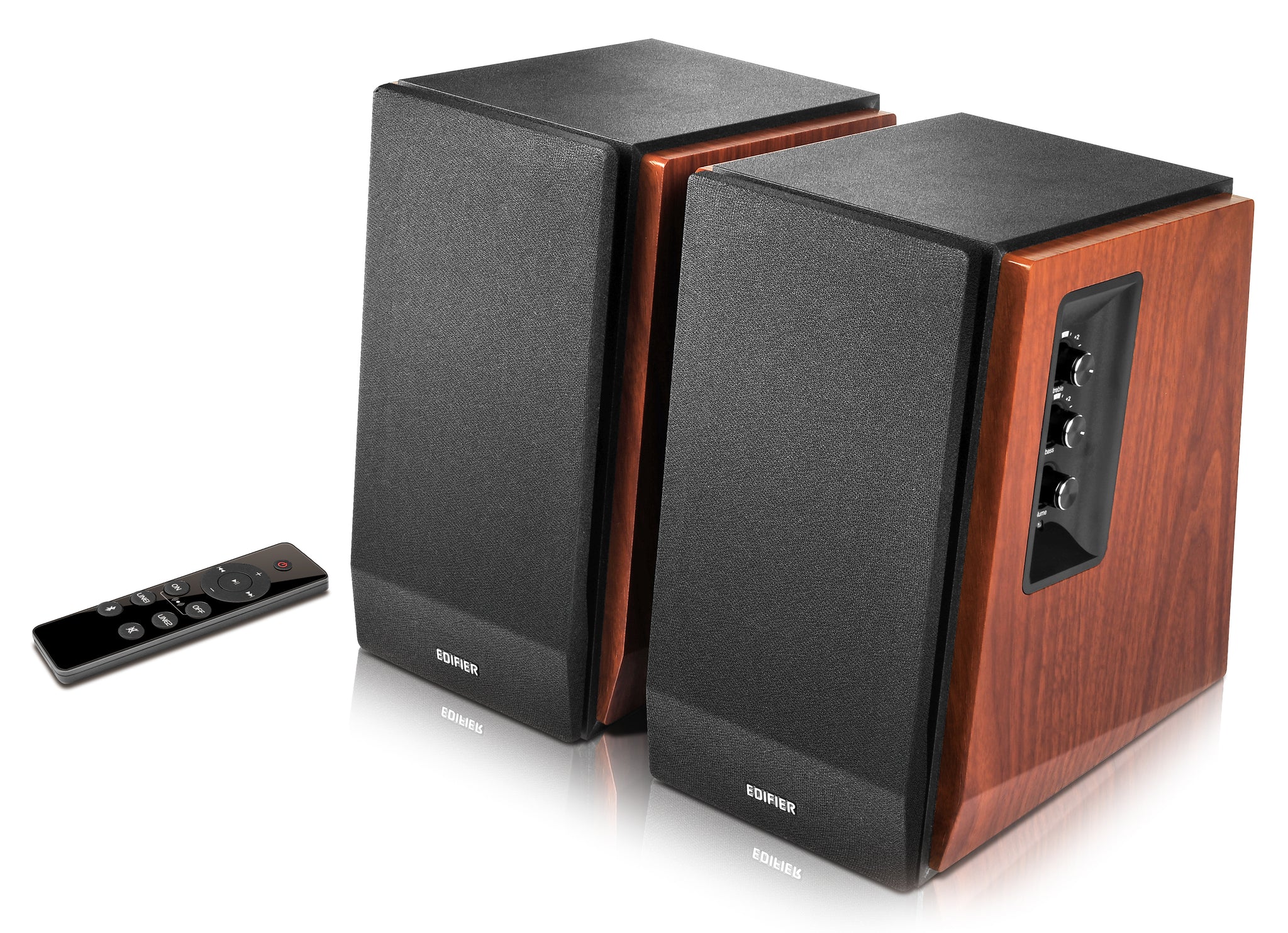 Edifier R1700BTS Active 2.0 Bluetooth Bookshelf Speaker Set - Brown