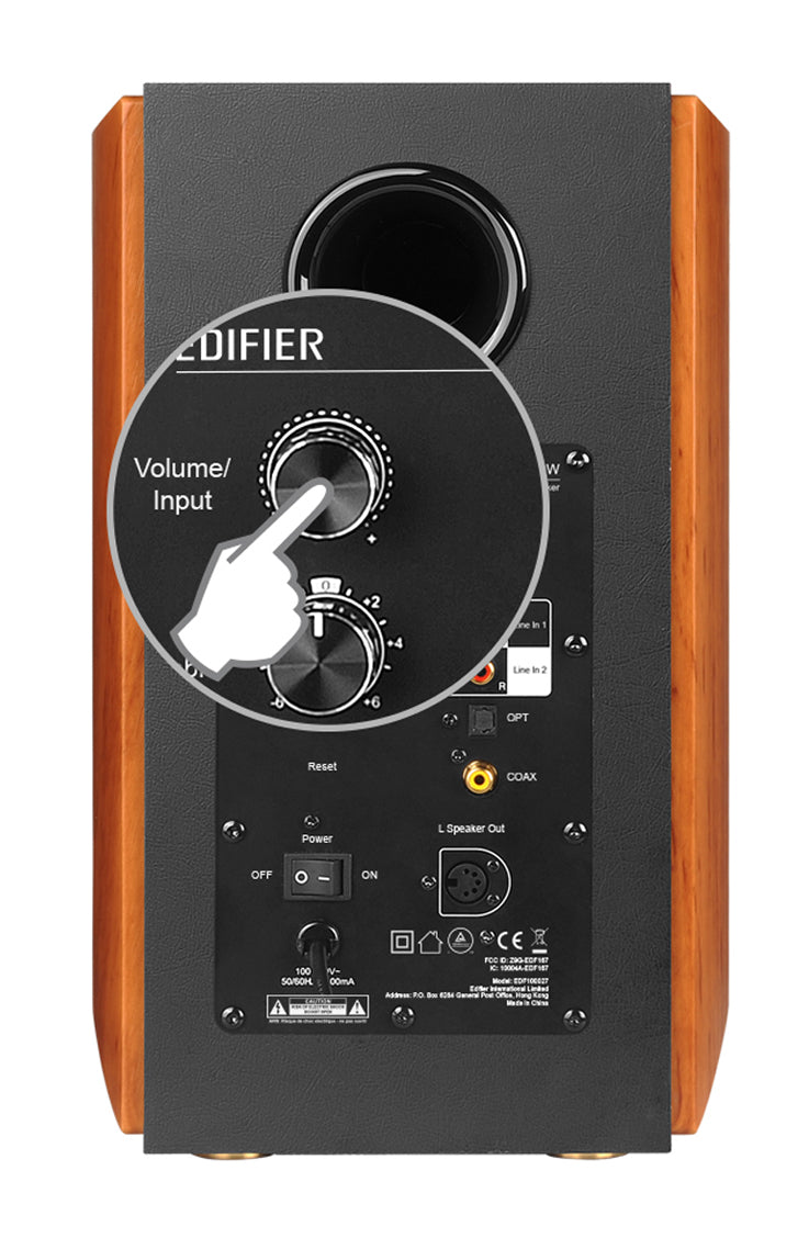 Edifier S1000W Wireless Hi-Fi Active 2.0 Bookshelf Speaker Set With Bluetooth & Airplay 2 - Brown