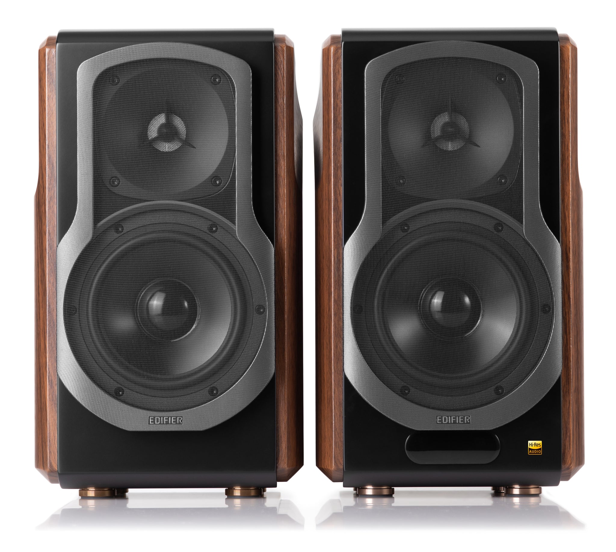 Edifier S2000MKIII Hi-Res Audio Active 2.0 Bluetooth Bookshelf Speaker Set - Brown